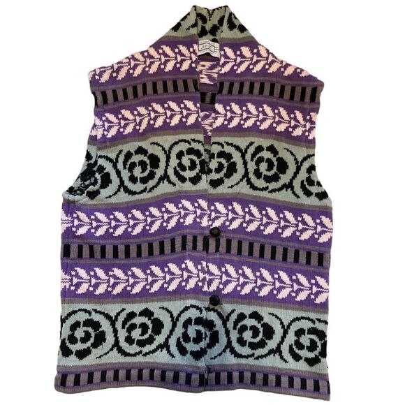 Liz Ence Sage Vintage Vest - Picture 1 of 5